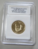 GOLD PLATED $1 2012 24 KT