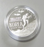 $1 KOREA SILVER COMMEMORATIVE