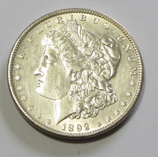 $1 1892 MORGAN HAIRLINES