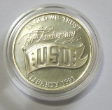 $1 USO SILVER COMMEMORATIVE 1991