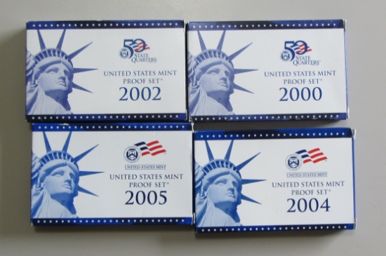 2000 2004 2002 2005 U.S. PROOF SETS