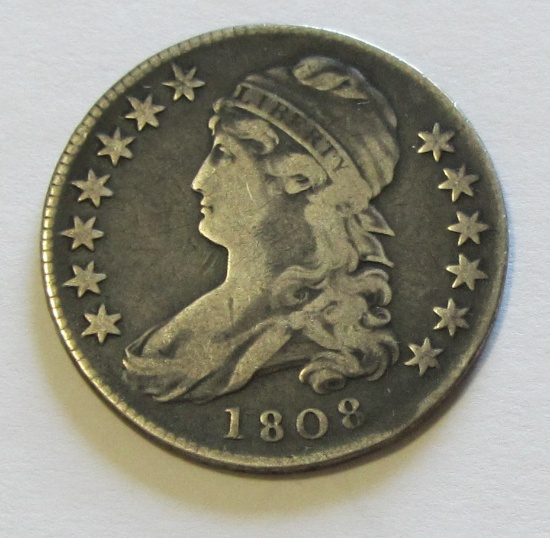 EARLY 1808 CAPPED BUST HALF