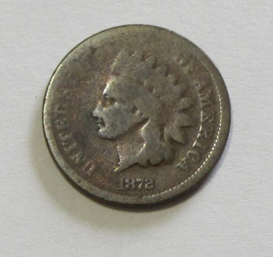 TOUGH DATE 1872 INDIAN HEAD CENT