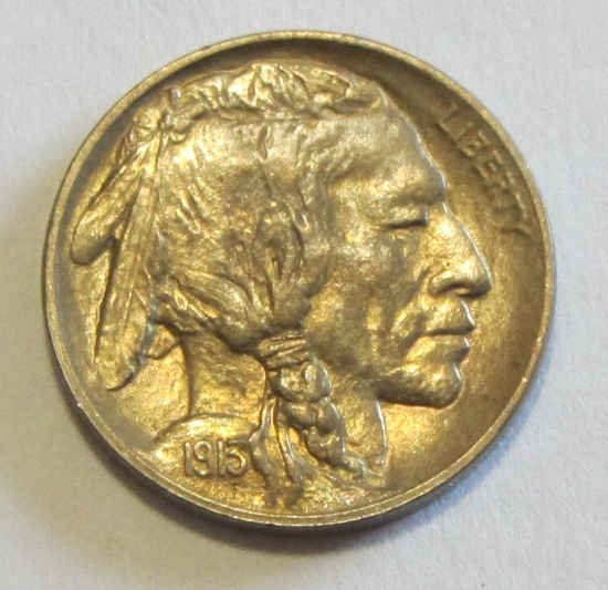 UNCIRCULATED 1913 TYPE 1 BUFFALO NICKEL