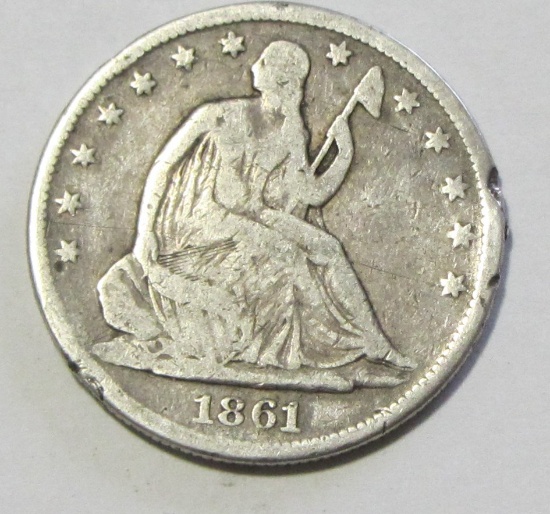 1861-S SEATED HALF