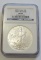 $1 2008 SILVER EAGLE NGC 69