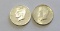 2 SILVER KENNEDY HALF DOLLARS 1964 2001-S PROOF