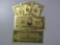 LOT OF 5 $50 REPLICA GOLD CERTIFICATES PLATE NOTES