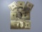 LOT OF 5 $100 REPLICA GOLD PLATE NOTES