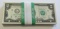 BEP PACK OF UNCIRCULATED $2 BILLS MOSTLY CONSECUTIVE