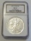 1987 $1 SILVER EAGLE NGC 69