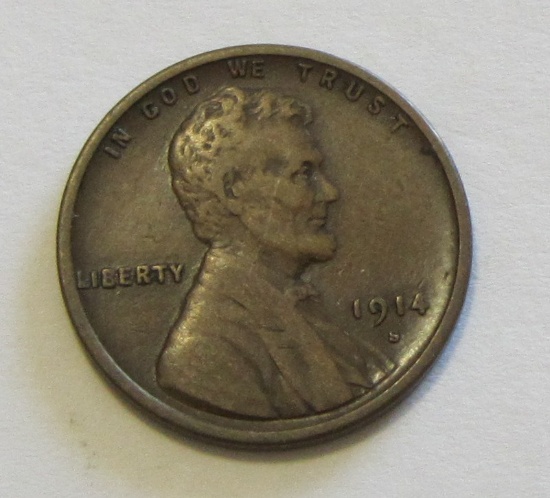 1914-S WHEAT CENT BETTER DATE