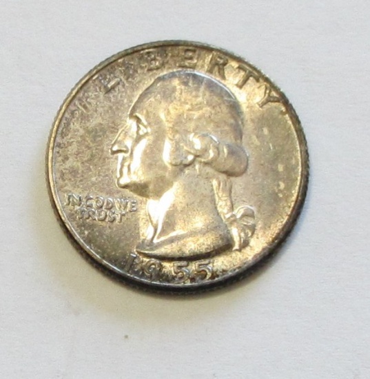 1955 UNC SILVER QUARTER