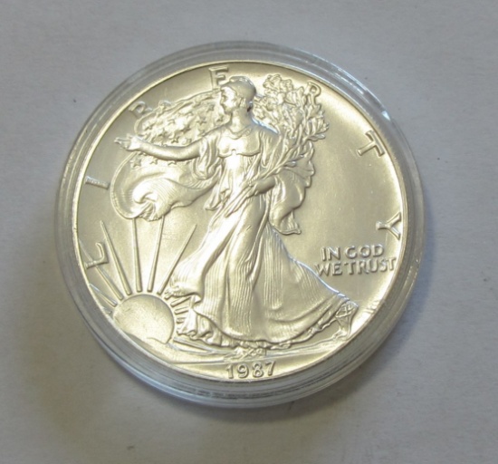 $1 1987 SILVR EAGLE