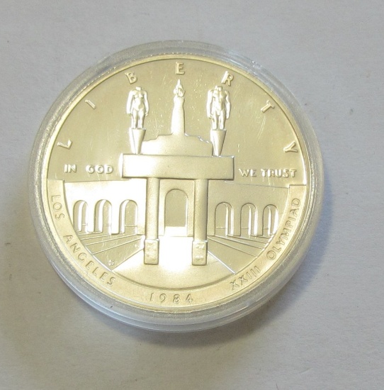 SILVER $1 1987 PROOF OLYMPIAD