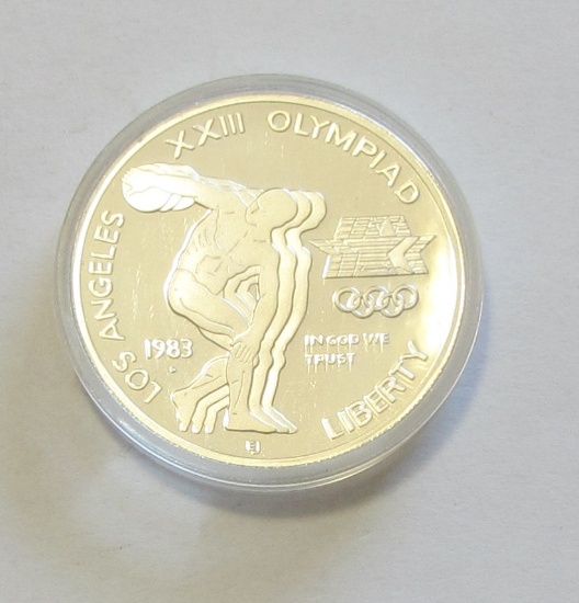 $1 SILVER PROOF 1983 OLYMPIAD