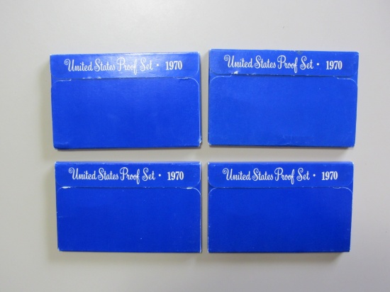 LOT OF 4 1970 PROOF SETS
