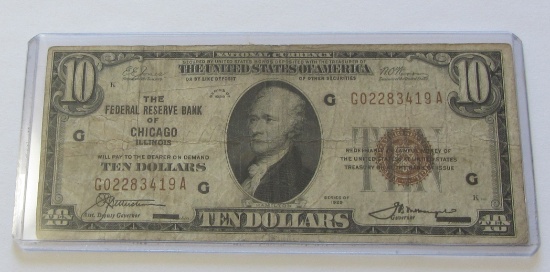 $10 FRBN 1929 CHICAGO