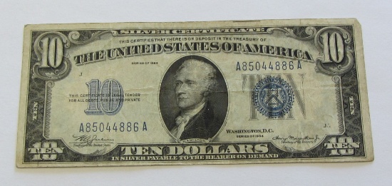 $10 1934 SILVER CERTIFICATE