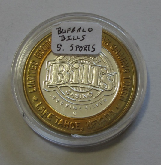 BILL CASINO SILVER ROUND .999