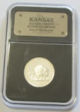 SILVER PROOF QUARTER KANSAS