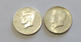 2 SILVER KENNEDY HALF DOLLARS 1964 2001-S PROOF