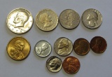 MISC TYPE LOT WITH WHEAT CENTS STEEL $2.19 FACE