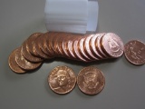 UNCIRCULATED ROLL OF 20 TRUMP DESIGN COPPER ROUNDS 1 OUNCE EACH