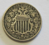 1866 SHIELD NICKEL