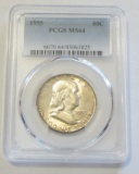1955 FRANKLIN HALF PCGS MS 64