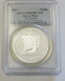 2011 ONE NOBLE SILVER PCGS 69