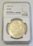 $1 1921-S MORGAN NGC 58