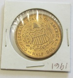 CONFEDERATE HALF DOLLAR TOKEN 1961