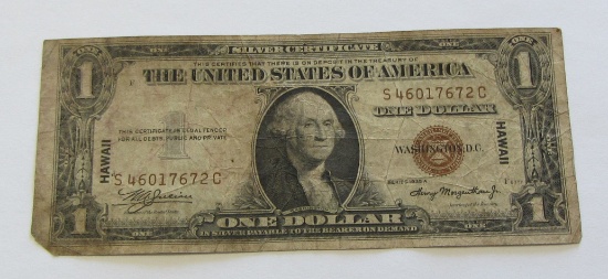 $1 HAWAII SILVER CERTIFICATE 1935