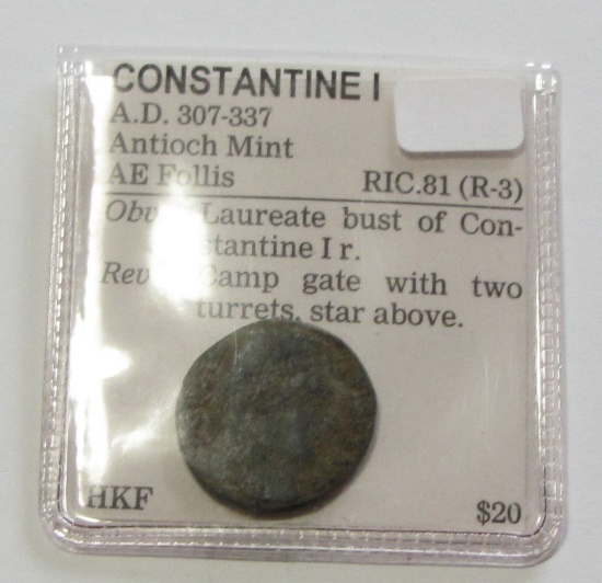 CONSTANTINE I ANCIENT COIN ALMOST 2000 YEARS OLD