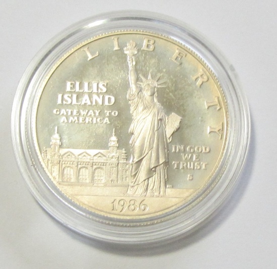 $1 ELLIS ISLAND 1986 COMMEMORATIVE