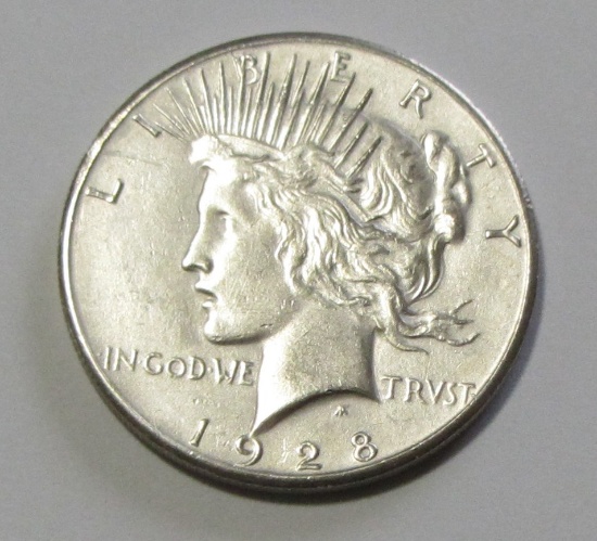 KEY DATE $1 1928 PEACE DOLLAR HIGH GRADE