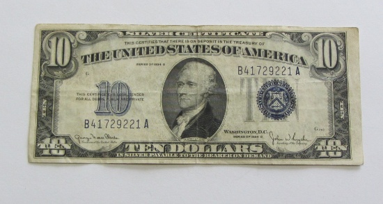 $10 SILVER CERTIFICATE 1934-D