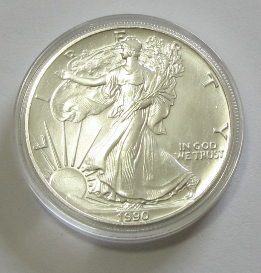 1990 SILVER AMERICAN EAGLE