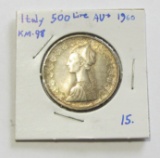 SILVER 500 LIRE ITALY 1960