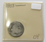 1805 DRAPED BUST DIME VERY TOUGH COIN RECENT SALES SIMILAR GRADE 300 TO 400