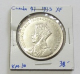 $1 1935 CANADA KM30 SILVER DOLLAR