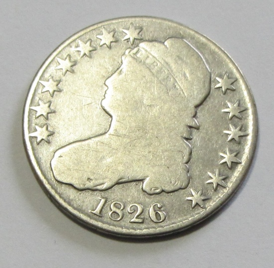 1826 CAPPED BUST HALF