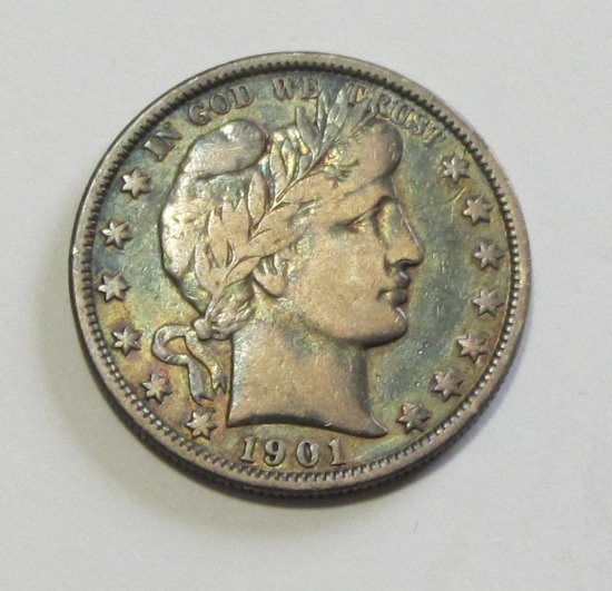 1901 BARBER HALF TONING