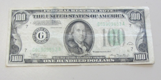 $100 FRN 1934 9653
