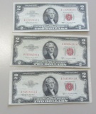 LOT OF 3 $2 RED SEALS