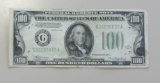 $100 FEDERAL RESERVE NOTE 1934 5852