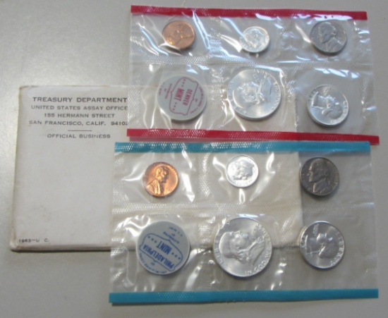 1963 SILVER MINT SET P AND D