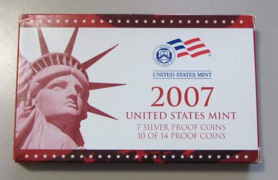 2007 SILVER PROOF SET RED BOX