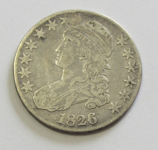 1826 BUST HALF DOLLAR